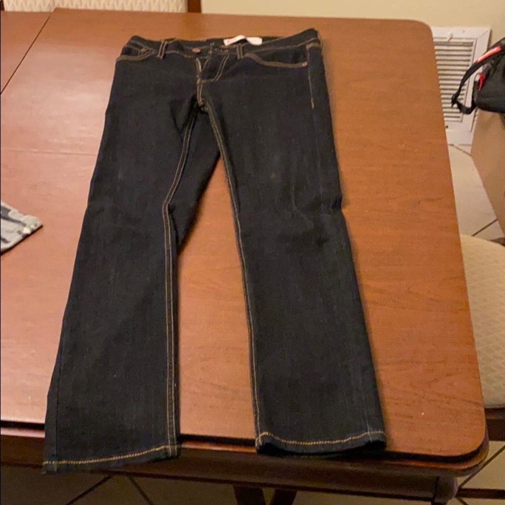 Levi black denim skinny jeans